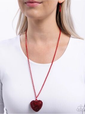 Smitten Sensation Red Necklace